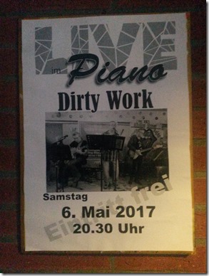 Plakat im Piano